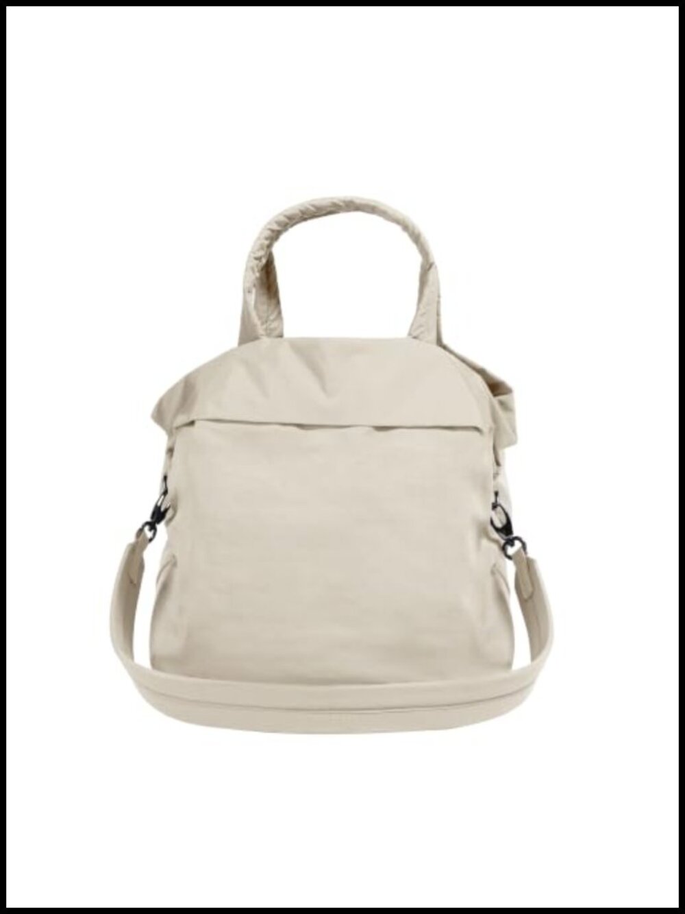 Waterproof Nylon Hobo Tote Bag with 2 Straps Crossbody Shoulder Bag